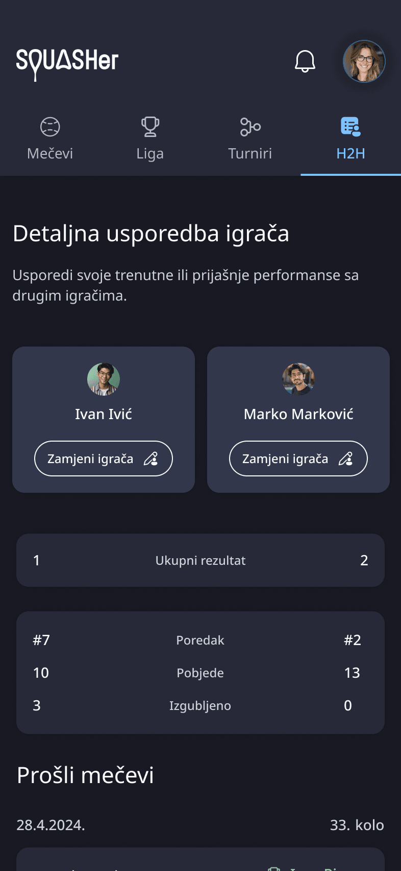 Squasher h2h screenshot